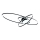 Brilagi - dimmbare LED-Deckenleuchte APOLLO LED/58W/230V 3000-6500K 43,2x101,2 cm schwarz + Fernbedienung