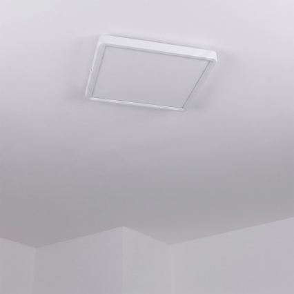 Brilagi - LED-dimmbare Deckenleuchte ESTELA SQUARE LED/36W/230V 3000-6500K 31x31 cm weiß + Fernbedienung