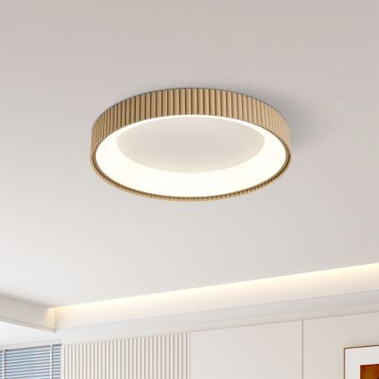 Brilagi - LED-dimmbare Deckenleuchte FALCON MODERN LED/30W/230V 3000-6500K Ø 40 cm beige + Fernbedienung