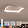 BRILAGI - dimmbare LED-Deckenleuchte FALCON SLIM LED/50W/230V 3000-6500K 50x50 cm weiß/beige + Fernbedienung