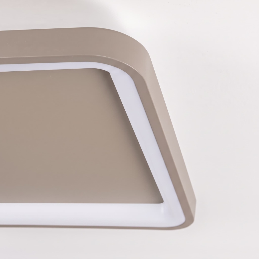 BRILAGI - LED-dimmbare Deckenleuchte FALCON SLIM LED/50W/230V 3000-6500K 50x50 cm beige + Fernbedienung