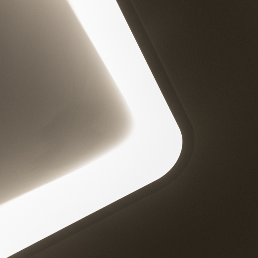 Brilagi - dimmbare LED-Deckenleuchte FALCON SLIM LED/50W/230V 3000-6500K 50x50 cm weiß + Fernbedienung
