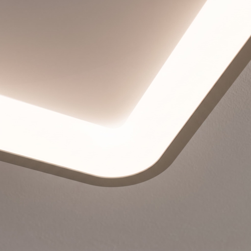 BRILAGI - dimmbare LED-Deckenleuchte FALCON SLIM LED/50W/230V 3000-6500K 50x50 cm weiß/beige + Fernbedienung