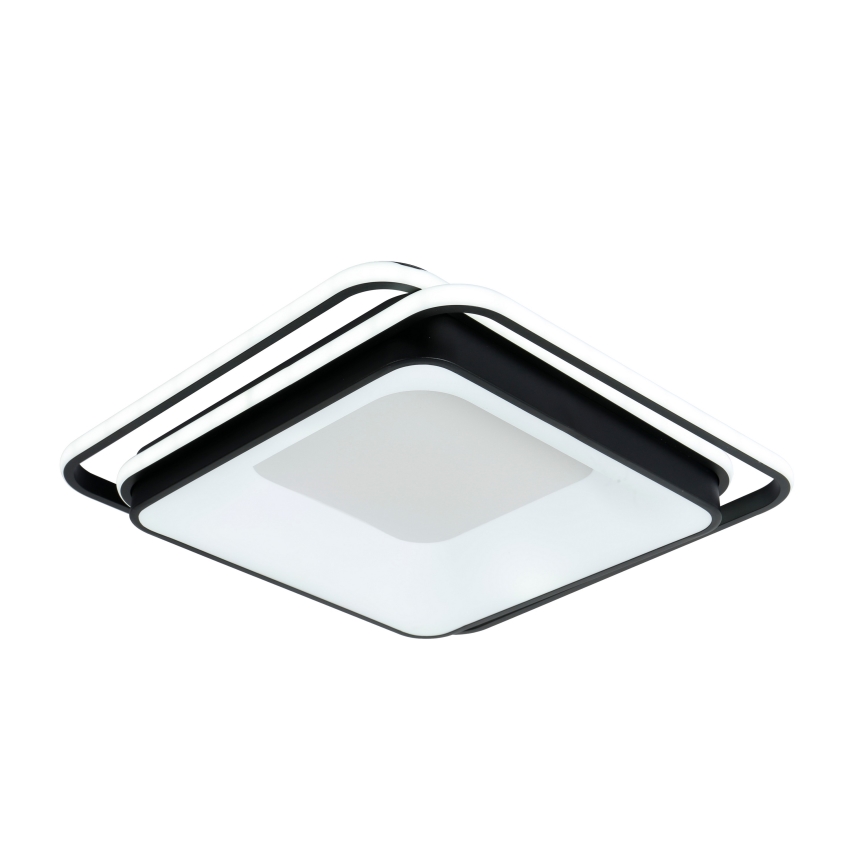 Brilagi - LED-dimmbare Deckenleuchte FLARE LED/102W/230V 3000-6000K 50x50 cm schwarz + Fernbedienung