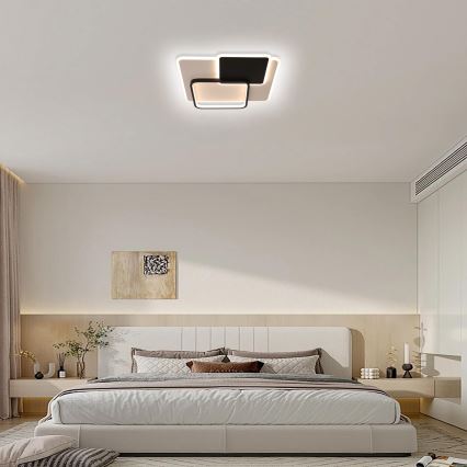 Brilagi - dimmbare LED-Deckenleuchte FLARE LED/64W/230V 45x45 cm 3000/4000/6000K + Fernbedienung