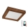 Brilagi - Dimmbare LED-Deckenleuchte für Badezimmer WOODY FRAME LED/24W/230V Eiche Kirsche 30x30 cm 3000-6000K IP44 + Fernbedienung