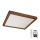 Brilagi - Dimmbare LED-Deckenleuchte für Badezimmer WOODY FRAME LED/50W/230V Eiche Kirsche 60x60 cm 3000-6000K IP44 + Fernbedienung