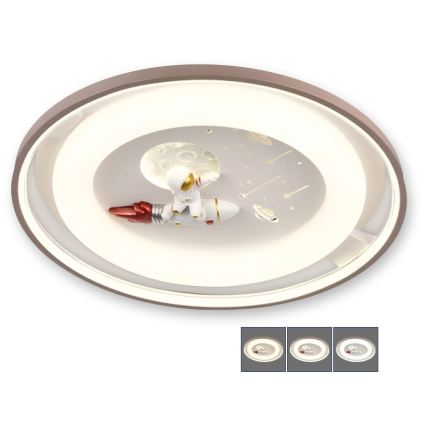 BRILAGI - LED dimmbare Kinder-Deckenleuchte ASTRO LED/75W/230V 3000-6000K Ø 50 cm + Fernbedienung