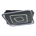 Brilagi - dimmbare LED-Deckenleuchte IRIS LED/98W/230V 3000-6000K 50x50 cm schwarz + Fernbedienung