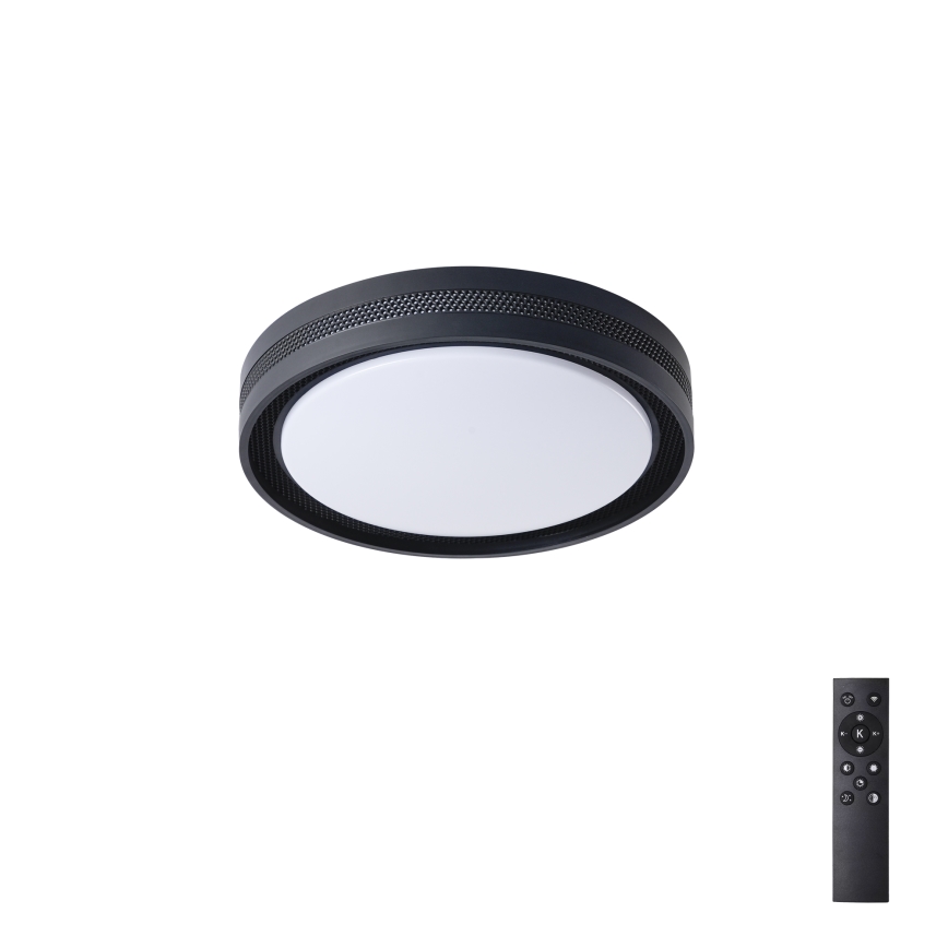Brilagi - LED-dimmbare Deckenleuchte KREON LED/54W/230V 3000-6000K schwarz Ø 38 cm + Fernbedienung