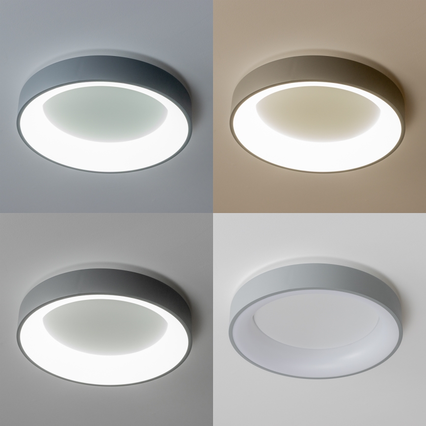 Brilagi - dimmbare LED-Deckenleuchte FALCON LED/40W/230V 3000-6500K Ø 45 cm grau + Fernbedienung