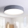Brilagi - Dimmbare LED-Deckenleuchte LUCIA, 48 W / 230 V, 3000–6500 K, Ø 41 cm, grau, mit Fernbedienung