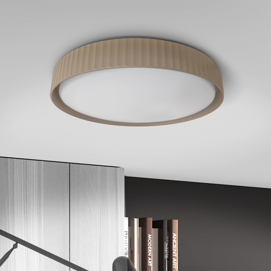 Brilagi - Dimmbare LED-Deckenleuchte LUCIA LED/48W/230V 3000-6500K Ø 41 cm braun + Fernbedienung