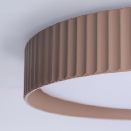 Brilagi - Dimmbare LED-Deckenleuchte LUCIA LED/48W/230V 3000-6500K Ø 41 cm braun + Fernbedienung