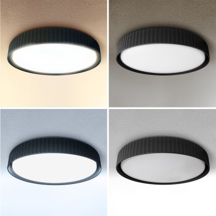 Brilagi - Dimmbare LED-Deckenleuchte LUCIA LED/48W/230V 3000-6500K Ø 41 cm schwarz + Fernbedienung
