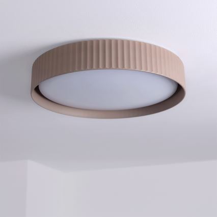 Brilagi - dimmbare LED-Deckenleuchte LUCIA LED/48 W/230 V 3000–6500 K Ø 41 cm Taupe + Fernbedienung