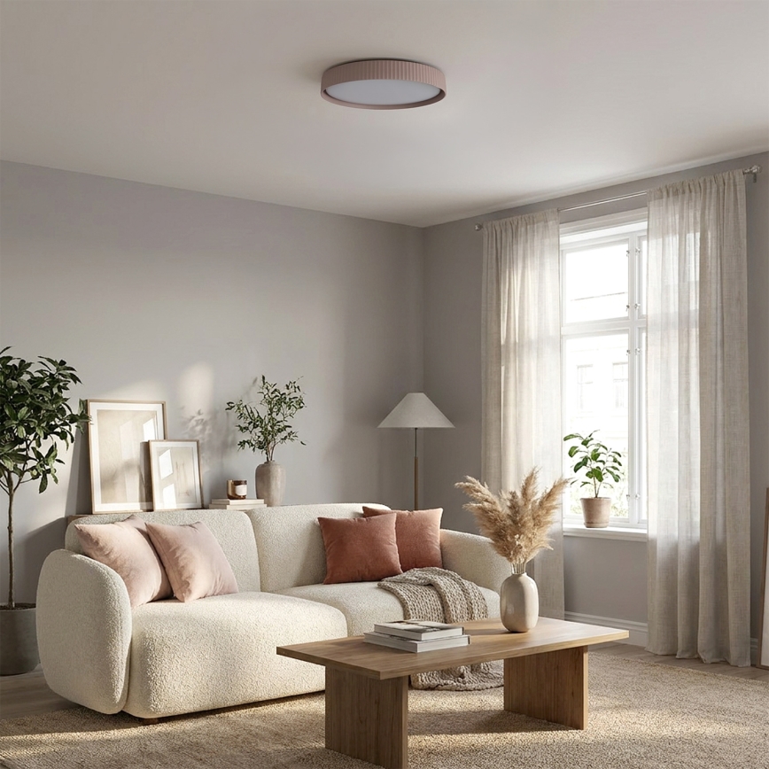 Brilagi - dimmbare LED-Deckenleuchte LUCIA LED/60W/230V 3000-6500K Ø 59 cm braun + Fernbedienung