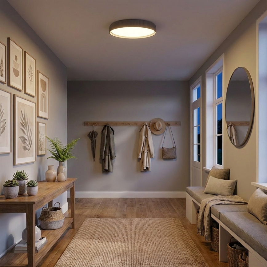 Brilagi - LED-dimmbare Deckenleuchte LUCIA LED/60W/230V 3000-6500K Ø 59 cm grau + Fernbedienung