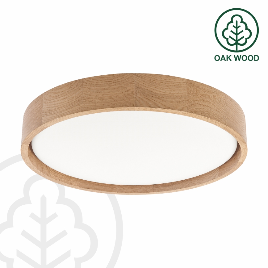 Brilagi - LED-dimmbare Deckenleuchte MANAROLA REMOTE LED/24W/230V 3000-6500K Ø 41 cm Eiche + Fernbedienung
