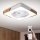 Brilagi - Dimmbare LED-Deckenleuchte mit Ventilator LED/30W/230V 3000-6500K weiß/Eiche + Fernbedienung
