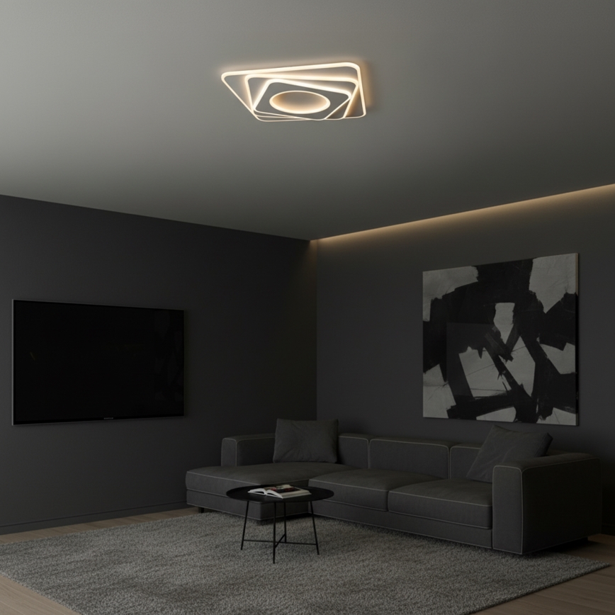 BRILAGI - dimmbare LED-Deckenleuchte MODERN LED/100W/230V 3000-6000K 48x48 cm + Fernbedienung