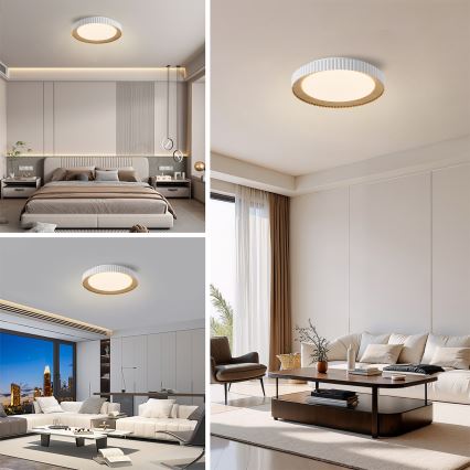Brilagi - dimmbare LED-Deckenleuchte NEXO LED/48W/230V 3000-6000K weiß Ø 43 cm + Fernbedienung