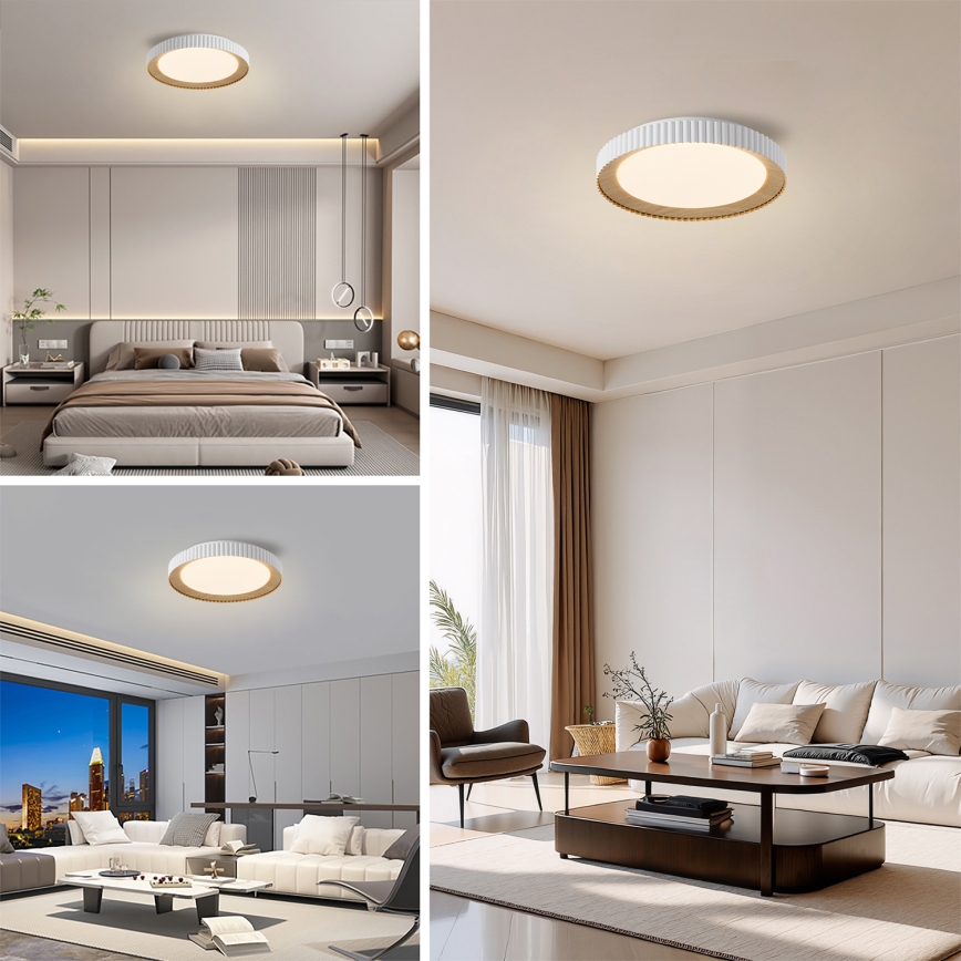 Brilagi - dimmbare LED-Deckenleuchte NEXO LED/48W/230V 3000-6000K weiß Ø 43 cm + Fernbedienung
