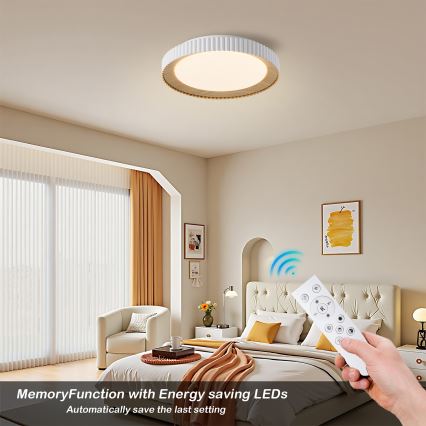 Brilagi - dimmbare LED-Deckenleuchte NEXO LED/48W/230V 3000-6000K weiß Ø 43 cm + Fernbedienung