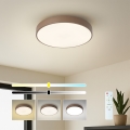 Brilagi - Dimmbare LED-Deckenleuchte POOL LED/36W/230V 3000-6000K Ø 30 cm Braun + Fernbedienung