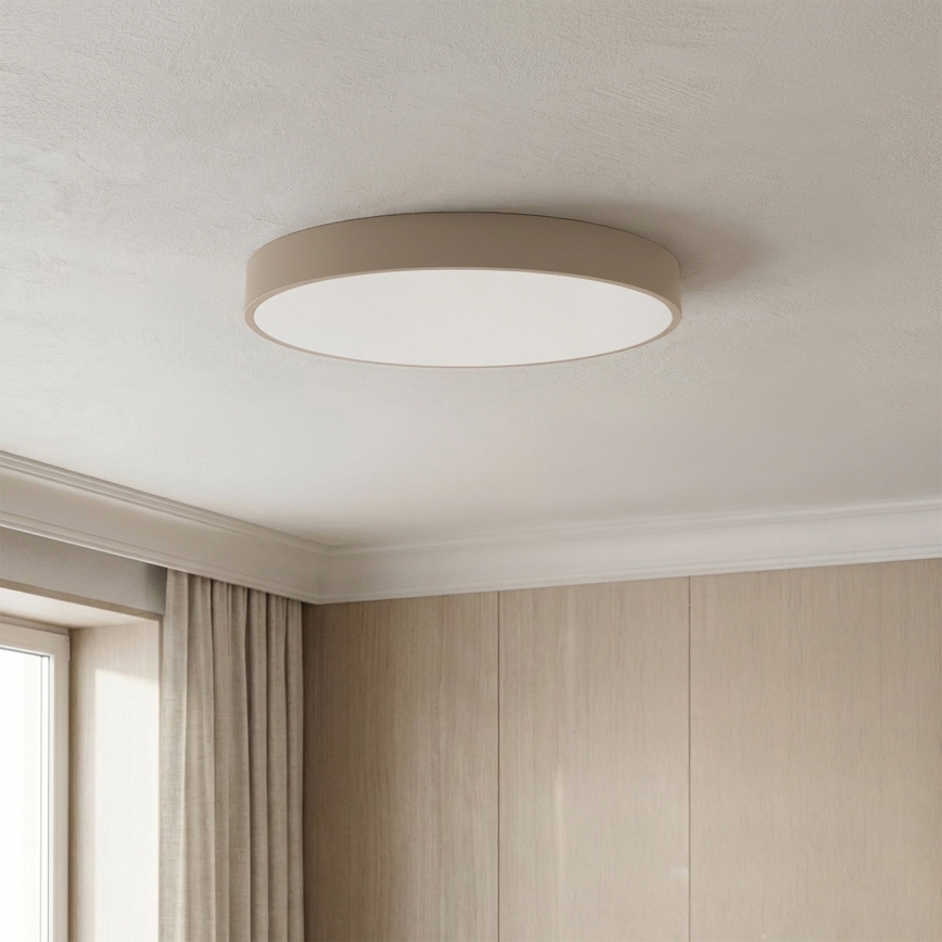Brilagi - Dimmbare LED-Deckenleuchte POOL LED/50W/230V 3000-6000K Ø 40 cm beige + Fernbedienung