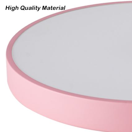 Brilagi - LED-dimmbare Deckenleuchte POOL LED/60W/230V 3000–6000K Ø 60 cm rosa + Fernbedienung