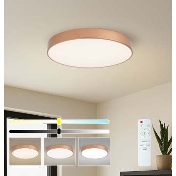Brilagi - dimmbare LED-Deckenleuchte POOL LED/60W/230V 3000-6000K Ø 60 cm Bronze + Fernbedienung