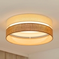 Brilagi - Dimmbare LED-Deckenleuchte ROYAL YUTE LED/24W/230V d 45 cm 3000/4000/6500K beige/cremefarben  + Fernbedienung