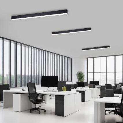 Brilagi - LED-dimmbare Deckenleuchte SLEEKLINE SMART LED/40W/230V 3000-6000K Wi-Fi Tuya schwarz + Fernbedienung