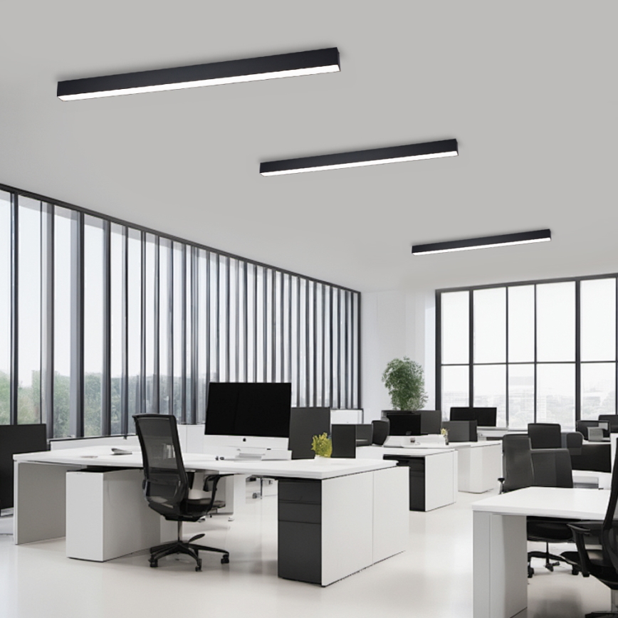 Brilagi - LED-dimmbare Deckenleuchte SLEEKLINE SMART LED/40W/230V 3000-6000K Wi-Fi Tuya schwarz + Fernbedienung