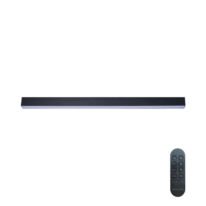 Brilagi - LED-dimmbare Deckenleuchte SLEEKLINE SMART LED/40W/230V 3000-6000K Wi-Fi Tuya schwarz + Fernbedienung