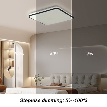 Brilagi - LED-dimmbare Deckenleuchte SMART LED/24W/230V 43x43 cm 3000-6000K Wi-Fi Tuya Beacon + Fernbedienung