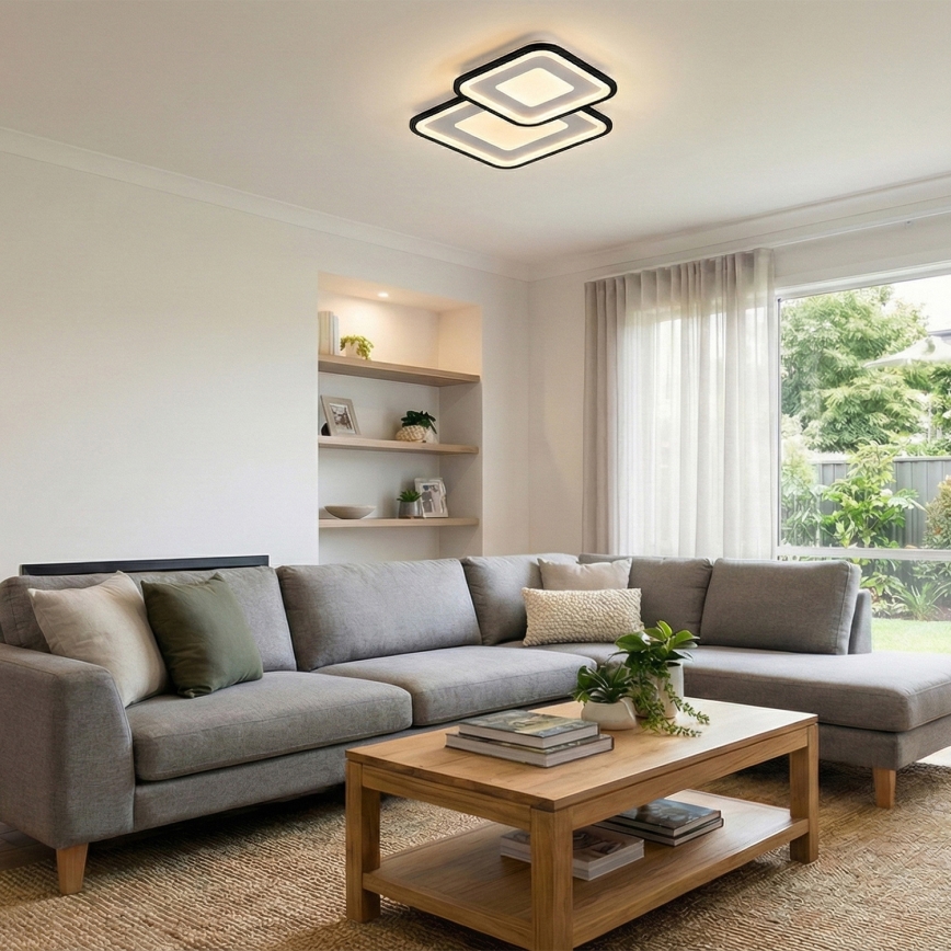 Brilagi - LED dimmbare Deckenleuchte TANDORA LED/49W/230V 50x50 cm 3000-6000K + Fernbedienung