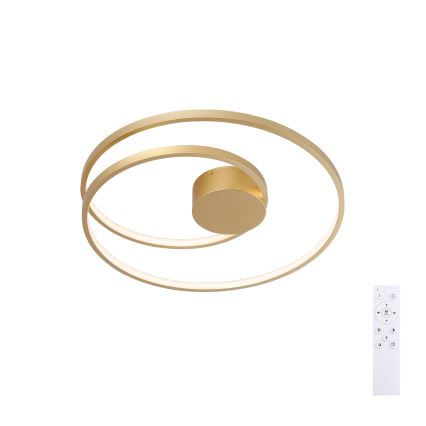 Brilagi - LED-dimmbare Deckenleuchte TWISTER LED/48W/230V 3000-6000K Ø 50 cm gold + Fernbedienung
