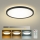 Brilagi - Dimmbare LED-Deckenleuchte ULTRA SLIM LED/24W/230V 2700-6500K Durchmesser 42 cm schwarz + Fernbedienung