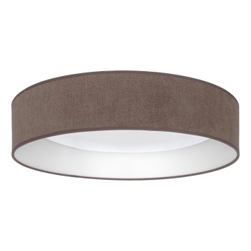 Brilagi - Dimmbare LED-Deckenleuchte VELVET SMARTIX, 24 W, 230 V, 3000–6000 K, Ø 45 cm, Braun, Wi‑Fi Tuya Beacon + Fernbedienung