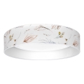 Brilagi – Dimmbare LED-Deckenleuchte VELVET SMARTIX STARS, LED 24 W, 230 V, 3000–6000 K, Ø 45 cm, Weiß mit Blumenmuster, Wi‑Fi Tuya Beacon + Fernbedienung