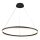 Brilagi - Dimmbare LED-Hängeleuchte CIRCLE mit Seilaufhängung, LED/55W/230V, 3000–6500K, Ø 80 cm, schwarz + Fernbedienung