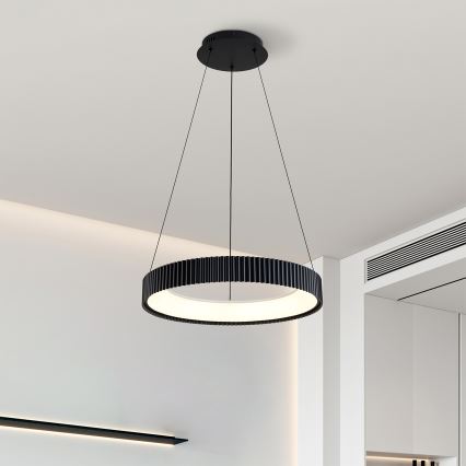 Brilagi - Dimmbare LED-Pendelleuchte an Seil FALCON MODERN LED/30W/230V 3000-6500K Ø 40 cm schwarz + Fernbedienung