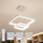 Brilagi - Dimmbare LED-Hängeleuchte mit Seilabhängung FALCON SLIM LED/78W/230V 3000-6500K 50x50 cm weiß + Fernbedienung