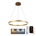 Brilagi - Dimmbare LED-Hängeleuchte mit Seilaufhängung CIRCLE LED/42W/230V 3000-6500K Ø 60 cm + Fernbedienung