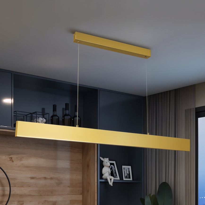 Brilagi - Dimmbare LED-Hängeleuchte SLIMLINE LED/40W/230V 3000-6000K golden + Fernbedienung