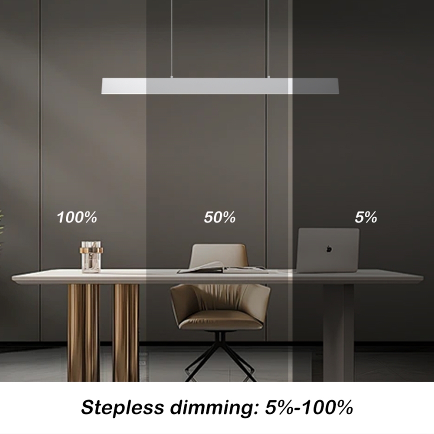 Brilagi - Dimmbare LED-Hängeleuchte SLIMLINE LED/40W/230V 3000-6000K weiß + Fernbedienung