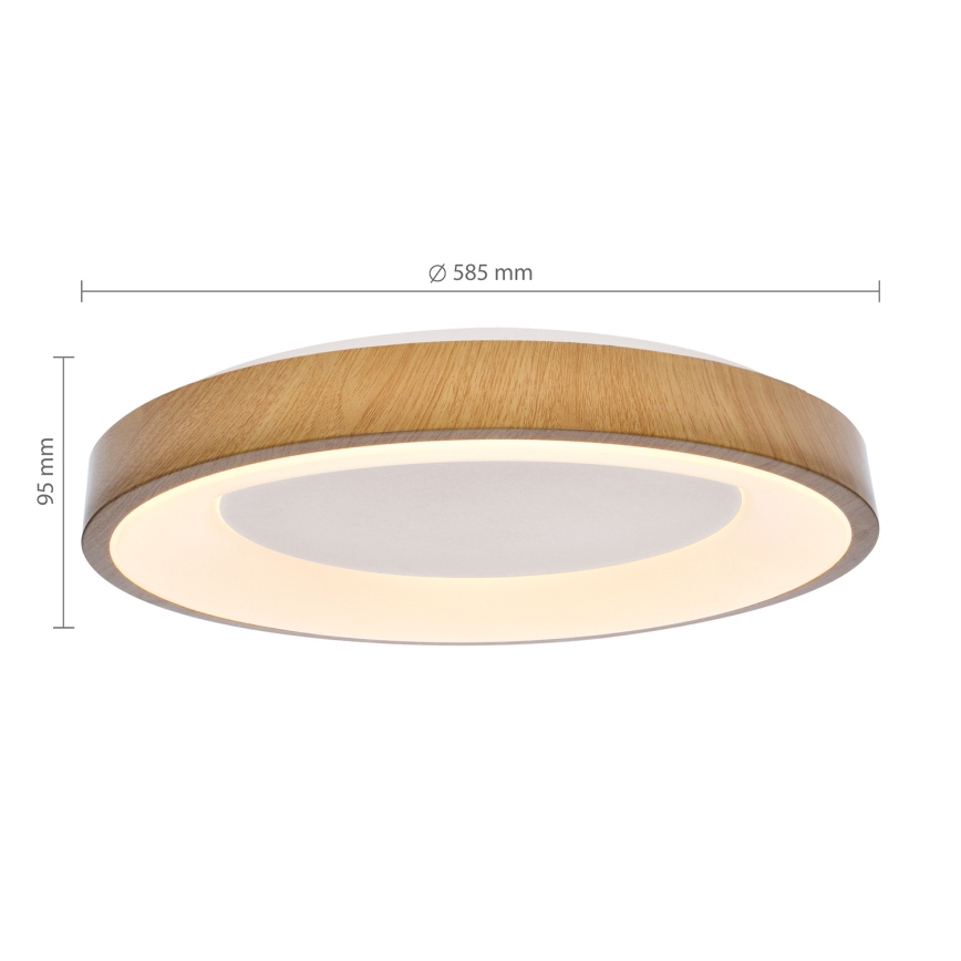 Brilagi - dimmbare LED-Deckenleuchte DORIA LED/60W/230V 3000-6500K Ø 60 cm + Fernbedienung