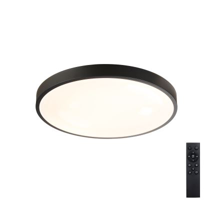 Brilagi - LED dimmbare Deckenleuchte GLASS POOL DOUBLE LED/48W/230V 3000-6000K 40 cm schwarz + Fernbedienung